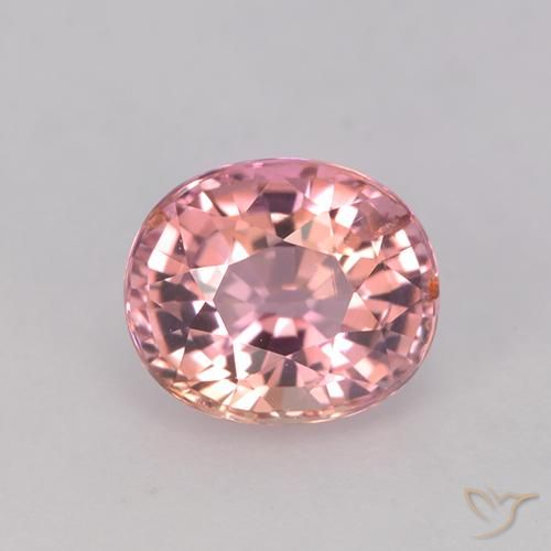 1.32ct 天然 ライトピンク トルマリン, 楕円形, VVS-VS