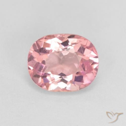 1.32ct 天然 薄いピンクのバブルガム トルマリン, 楕円形, VVS-VS
