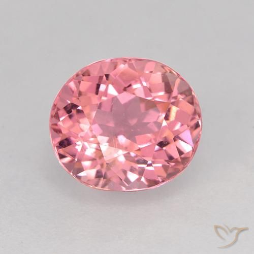 1.57ct 天然 ミディアムピンク トルマリン, 楕円形, VVS-VS