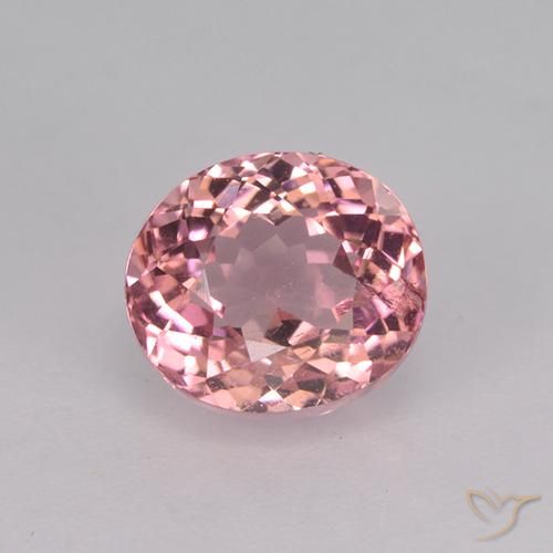 1.65ct 天然 ミディアムピンク トルマリン, 楕円形, VS