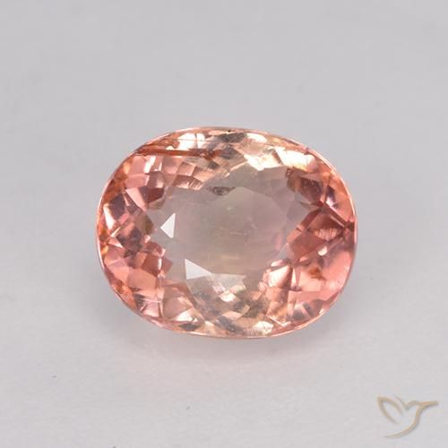 1.48ct 天然 ミディアムピンク トルマリン, 楕円形, VS
