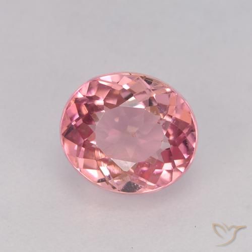 1.65ct 天然 ライトピンク トルマリン, 楕円形, VVS-VS