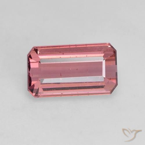 1.51ct 天然 オレンジピンク トルマリン, エメラルドカット, VS