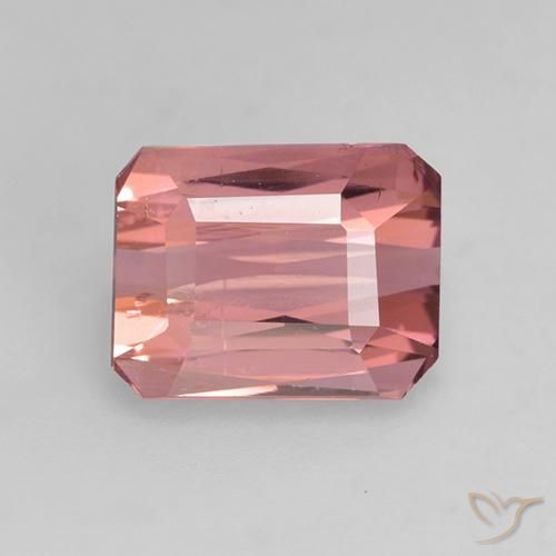 1.55ct 天然 ライトピンク トルマリン, エメラルドカット, VVS-VS