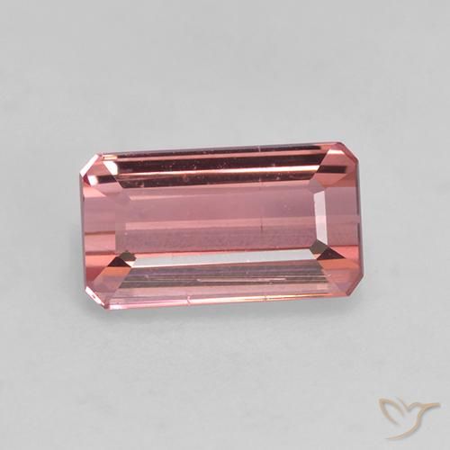1.59ct 天然 オレンジピンク トルマリン, エメラルドカット, VVS-VS