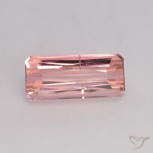 1.28ct 天然 バブルガムピンク トルマリン, エメラルドカット, SI