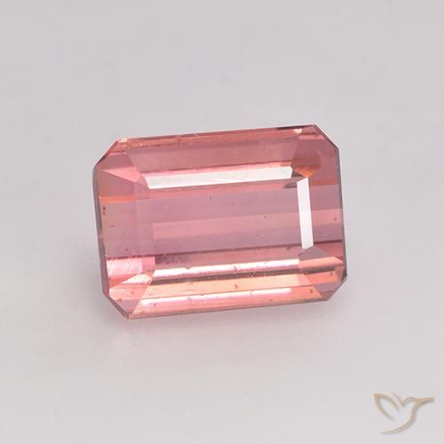 1.86ct 天然 ライトピンク トルマリン, エメラルドカット, VS