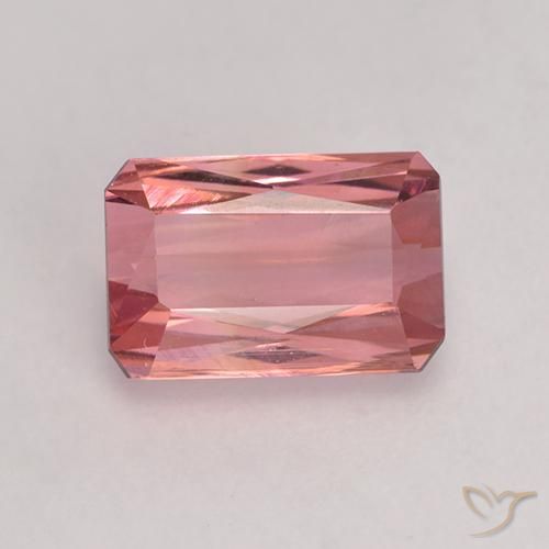 1.64ct 天然 ディープピンク トルマリン, エメラルドカット, VVS-VS
