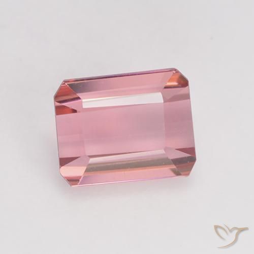 1.54ct 天然 ライトピンク トルマリン, エメラルドカット, VVS-VS