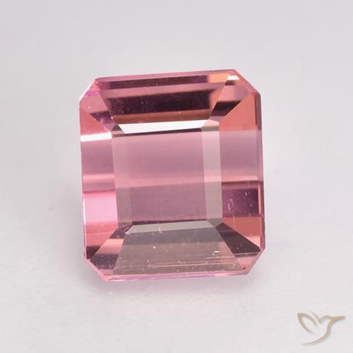 1.27ct 天然 ライトピンク トルマリン, エメラルドカット, VVS-VS