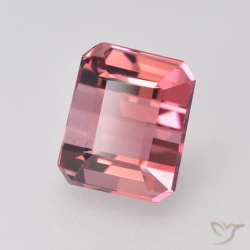 1.63ct 天然 ライトピンク トルマリン, エメラルドカット, VVS-VS