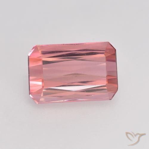 1.54ct 天然 バブルガムピンクトーン トルマリン, エメラルドカット, VVS-VS