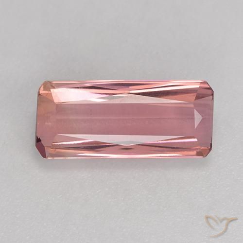 1.93ct 天然 ミディアムピンク トルマリン, エメラルドカット, VVS-VS