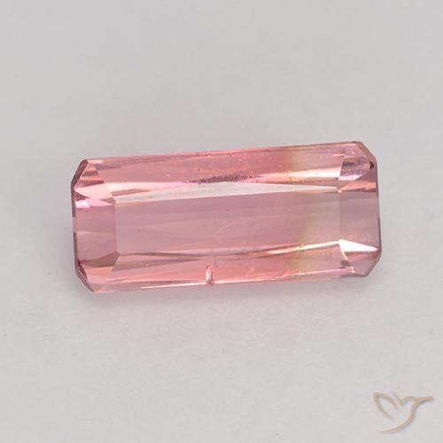 1.83ct 天然 ミディアム薄いピンク トルマリン, エメラルドカット, VS-SI