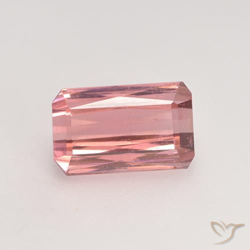 2.38ct 天然 バブルガムピンク トルマリン, エメラルドカット, VS-SI