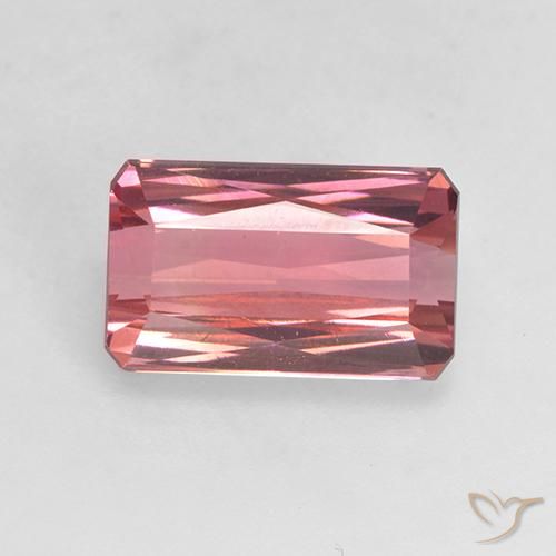 2.42ct 天然 ディープピンク トルマリン, エメラルドカット, VVS-VS