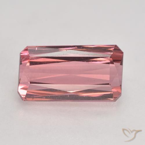 3.59ct 天然 濃いピンク トルマリン, エメラルドカット, VS-SI