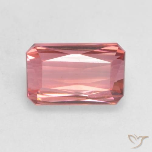 2.19ct 天然 ミディアムピンク トルマリン, エメラルドカット, VVS-VS