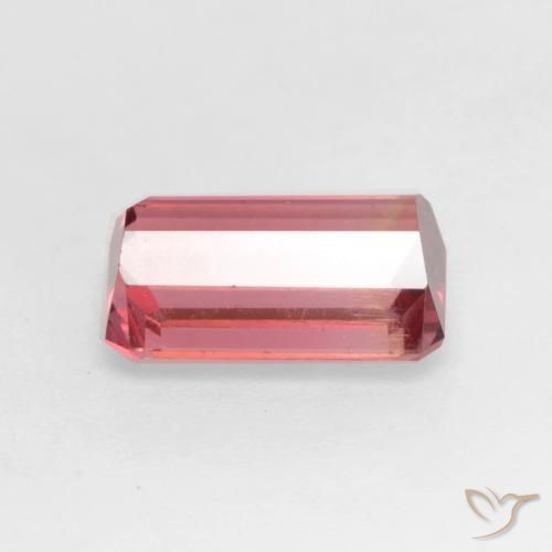 2.37カラットの天然ミディアムピンクトルマリン、八角形 / エメラルドカット、VS