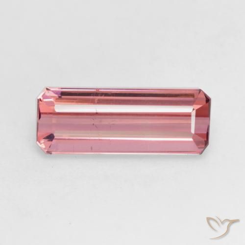 2.19ct 天然 オレンジピンク トルマリン, エメラルドカット, VS-SI
