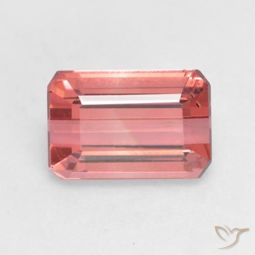 2.30ct 天然 ダークピンク トルマリン, エメラルドカット, VS