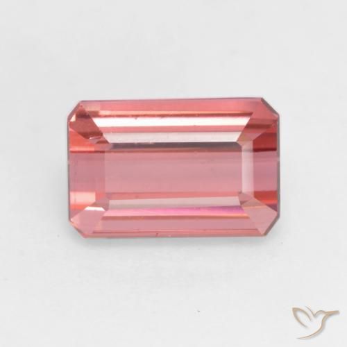 2.05ct 天然 ディープピンク トルマリン, エメラルドカット, VS