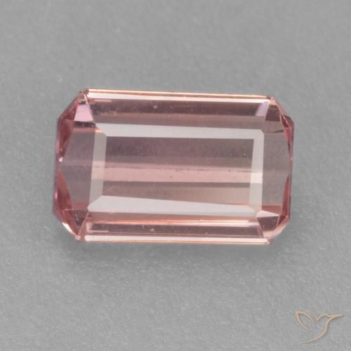 0.86 カラット ルース バイカラー トルマリン、7 x 4.5 mm 八角形カット、モザンビーク産, Photo A