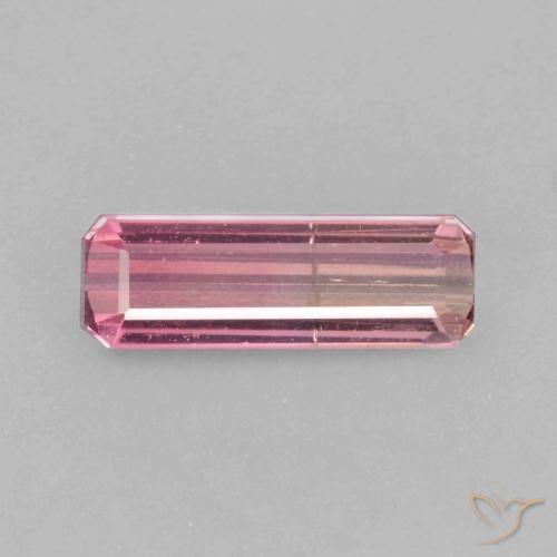 1.57ct 天然 ライトピンク トルマリン, エメラルドカット, VS-SI