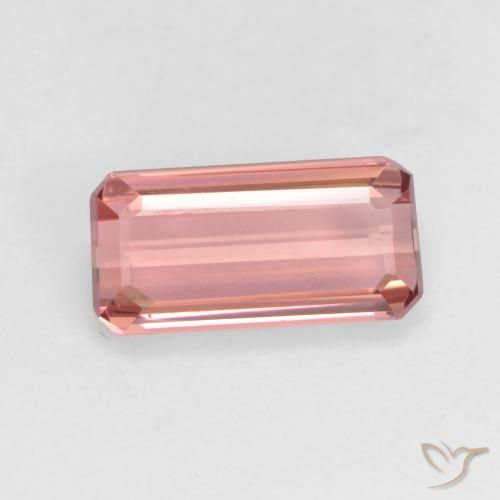 1.47ct 天然 ミディアムピンク トルマリン, 八角形 / エメラルドカット, VS, Photo A