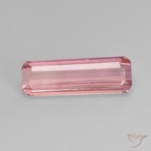 1.45ct 天然 ライトピンク トルマリン, エメラルドカット, VS