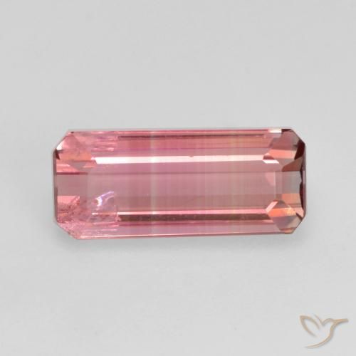 1.16ct 天然 オレンジピンク トルマリン, エメラルドカット, VS-SI