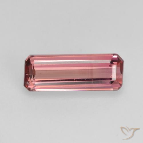 1.14ct 天然 オレンジピンク トルマリン, エメラルドカット, VS-SI