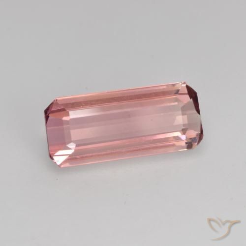 1.52ct 天然 オレンジピンク トルマリン, エメラルドカット, VS