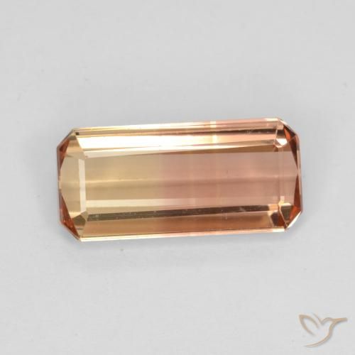 2.38ct 天然 バイカラー トルマリン, 八角形 / エメラルドカット 2.38ct 天然 バイカラー トルマリン, 八角形 / エメラルドカット