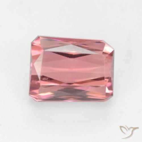 2.70ct 天然 オレンジピンク トルマリン, エメラルドカット, VVS-VS