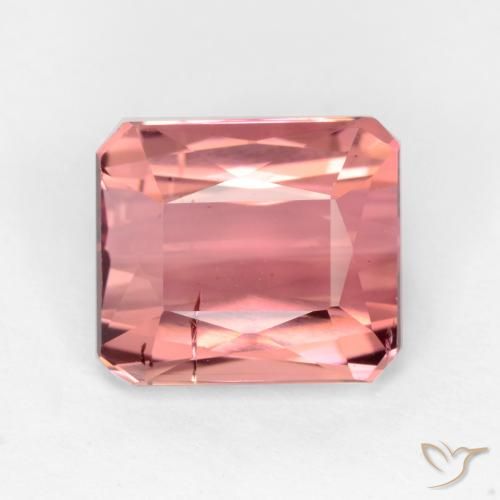 2.64ct 天然 ディープピンク トルマリン, エメラルドカット, SI