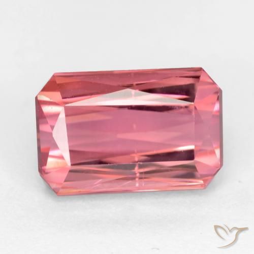2.70ct 天然 ライトピンク トルマリン, エメラルドカット, VS-SI