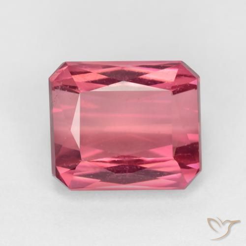 2.28ct 天然 ライトピンク トルマリン, エメラルドカット, VS-SI