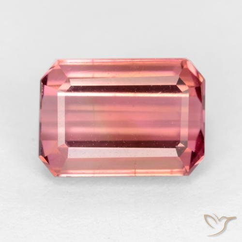 2.30ct 天然 ディープピンク トルマリン, エメラルドカット, VS