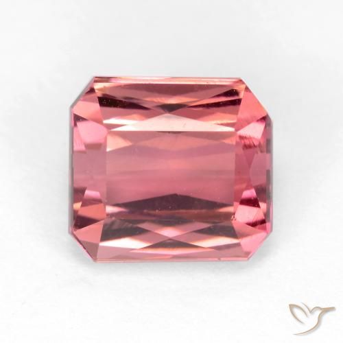 2.88ct 天然 ライトピンク トルマリン, エメラルドカット, VS