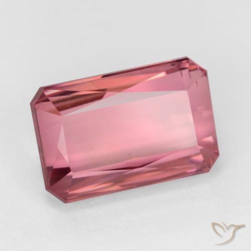 2.60ct 天然 ホットピンクトーン トルマリン, エメラルドカット, VS