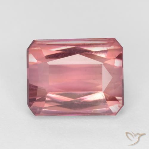 2.71ct 天然 バブルガムピンク トルマリン, エメラルドカット, VS-SI