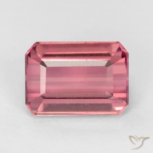 2.47ct 天然 バブルガムピンク トルマリン, エメラルドカット, VS