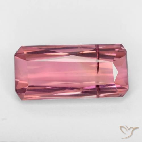 3.20ct 天然 バブルガムピンク トルマリン, エメラルドカット, SI