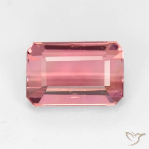 3.36ct 天然 バブルガムピンク トルマリン, エメラルドカット, VS-SI