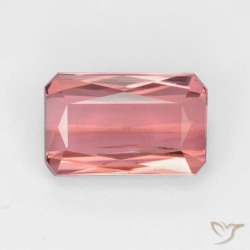2.64ct 天然 ライトピンク トルマリン, エメラルドカット, VS-SI