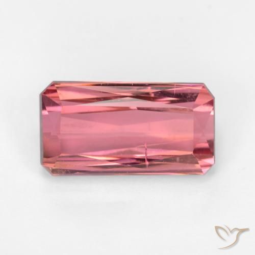 3.63ct 天然 ライトピンク トルマリン, エメラルドカット, SI