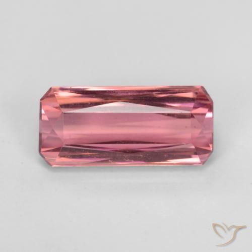 3.04ct 天然 ホットピンクトーン トルマリン, エメラルドカット, VS