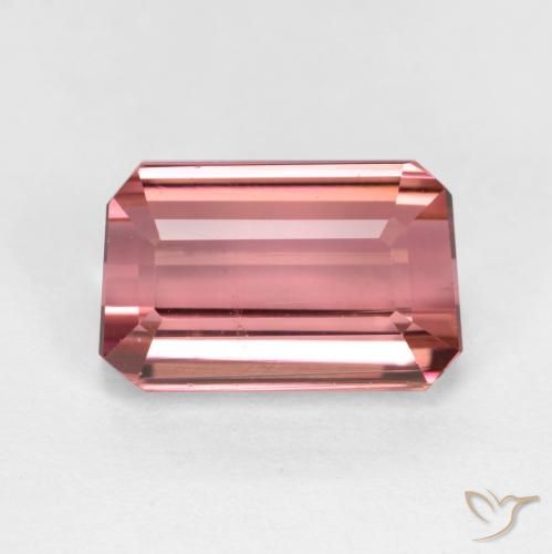 1.67ct 天然 濃いピンク トルマリン, エメラルドカット, VS