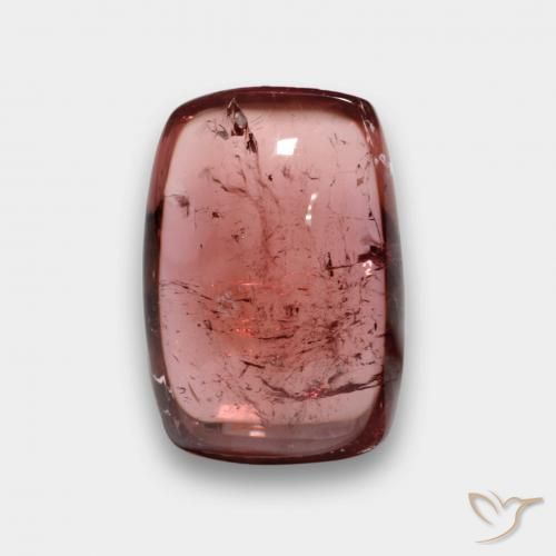 5.81ct 天然 ミディアムレッド トルマリン, クッション, 透明
